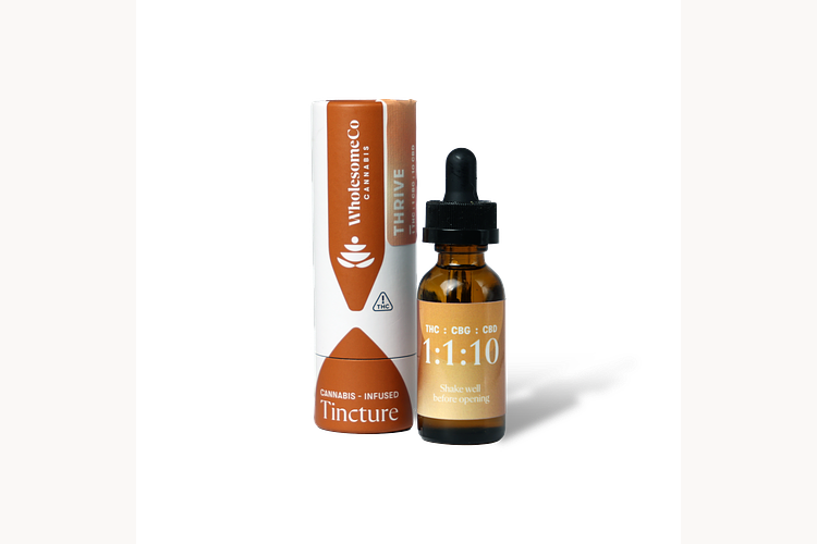 WholesomeCo 1:1:10 THC:CBG:CBD Thrive ACDC – 30ml Tincture