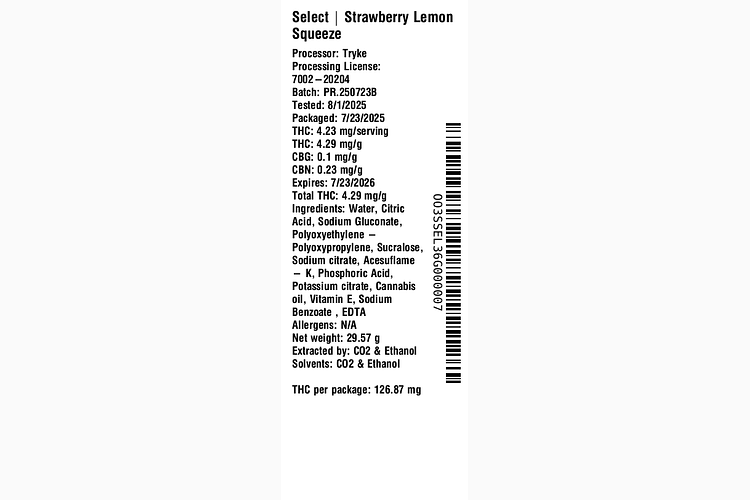 Strawberry Lemon Squeeze by Select