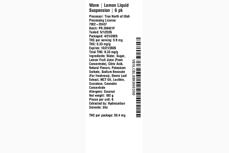 Lemon Liquid Suspension by Wave