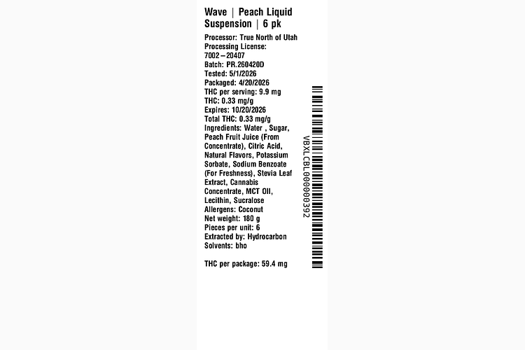 Peach Liquid Suspension by Wave