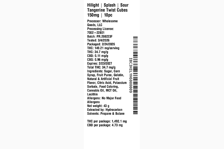 Splash - Sour Tangerine Twist by Hilight