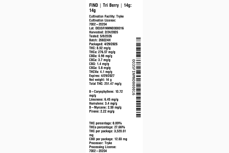 Tri Berry 14g by Find