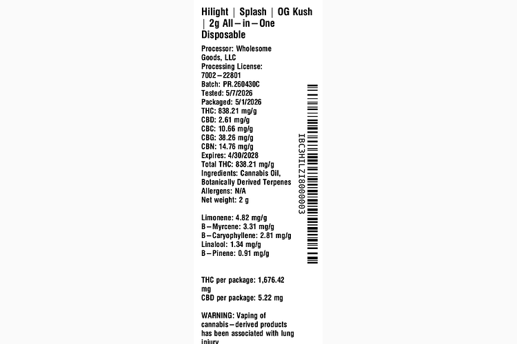 Splash - OG Kush by Hilight