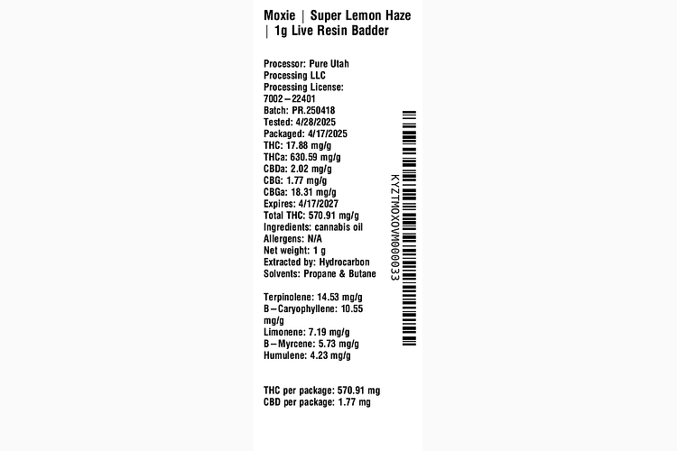 Super Lemon Haze by Moxie