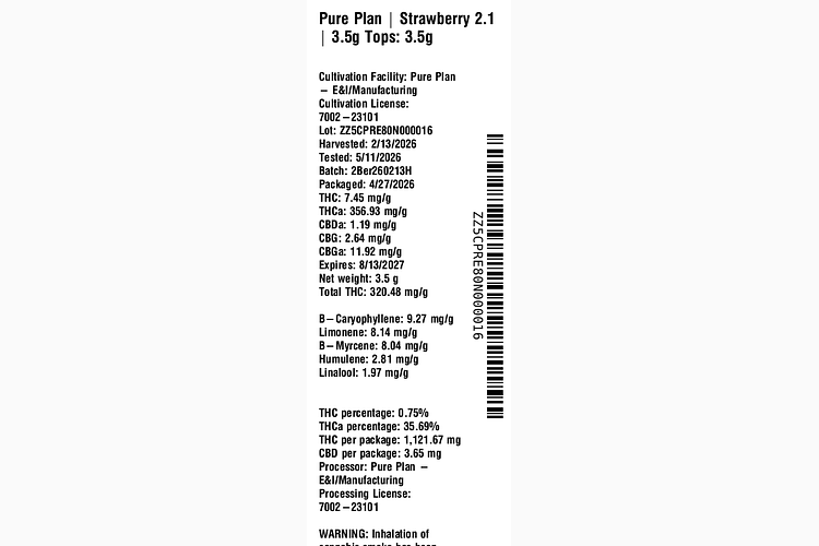 Strawberry 2.1 by Pure Plan