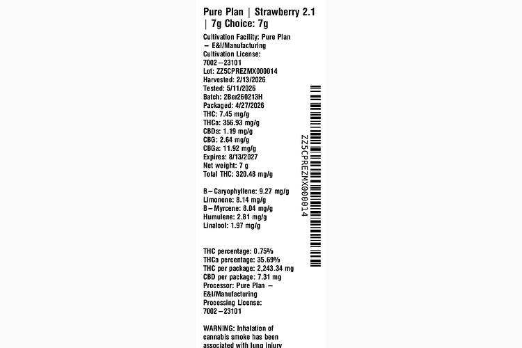 Strawberry 2.1 by Pure Plan