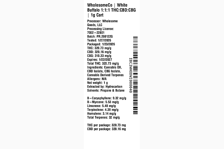 Energize - White Buffalo by WholesomeCo