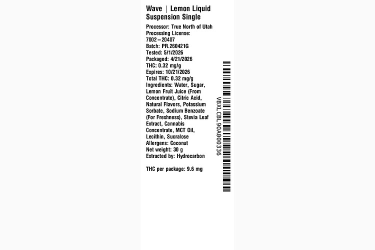 Lemon Liquid Suspension by Wave