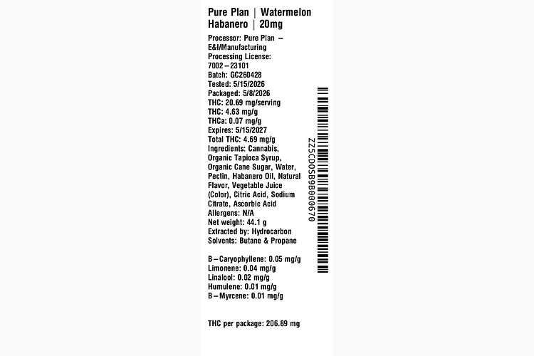 Watermelon Habanero by Pure Plan