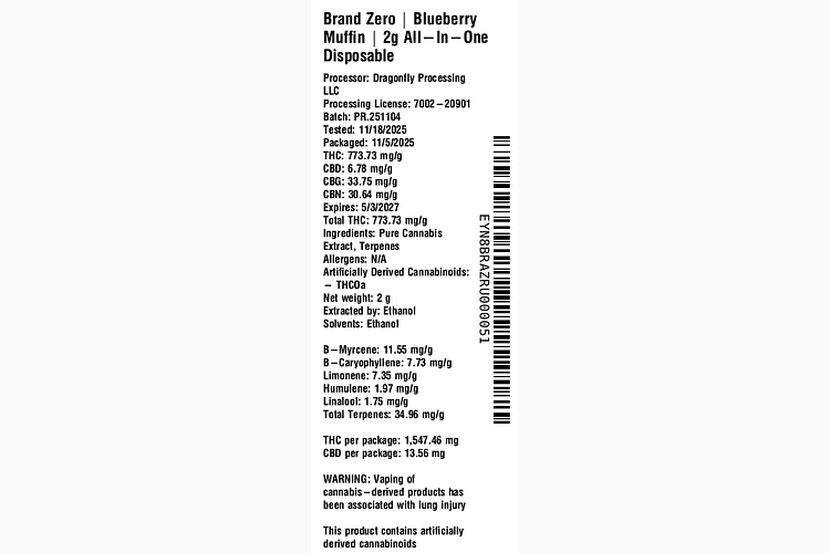 Blueberry Muffin by Brand Zero