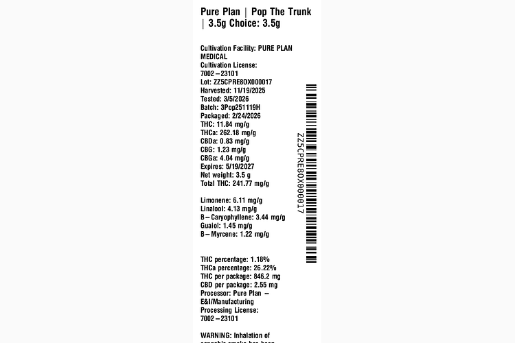 Pop The Trunk by Pure Plan