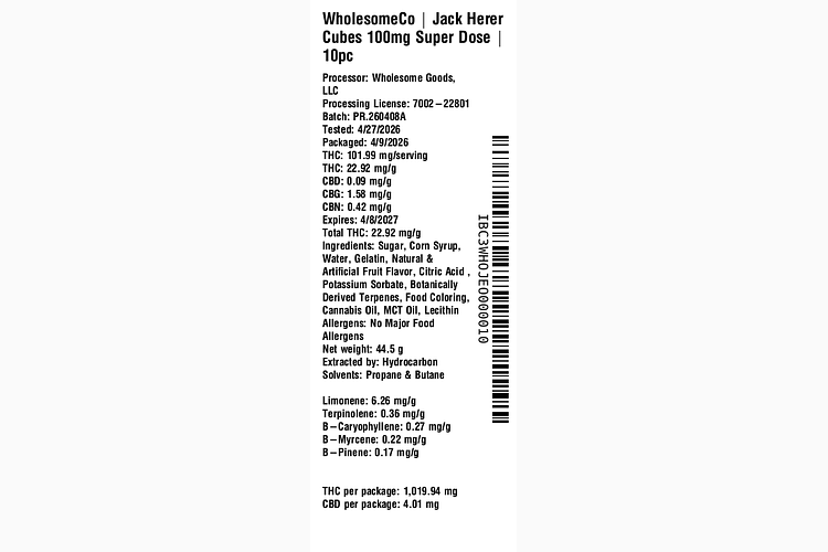 Jack Herer by WholesomeCo