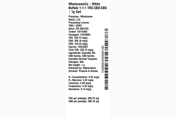 Energize - White Buffalo by WholesomeCo