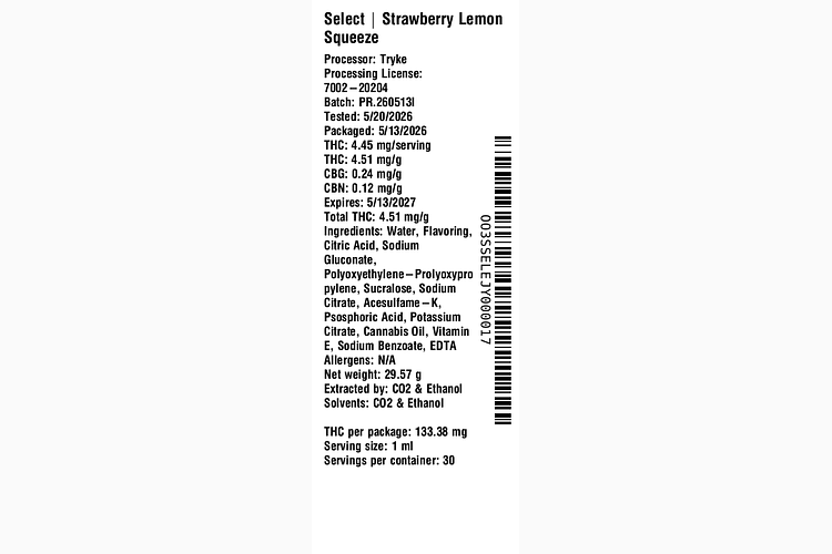 Strawberry Lemon Squeeze by Select