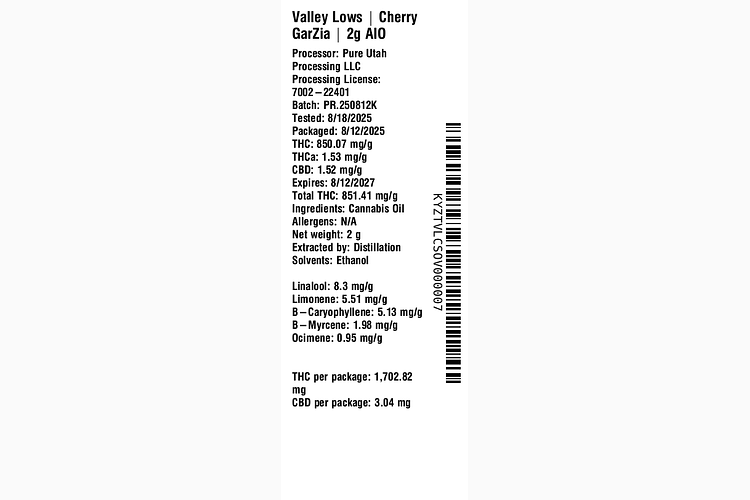 Cherry GarZia by Valley Lows