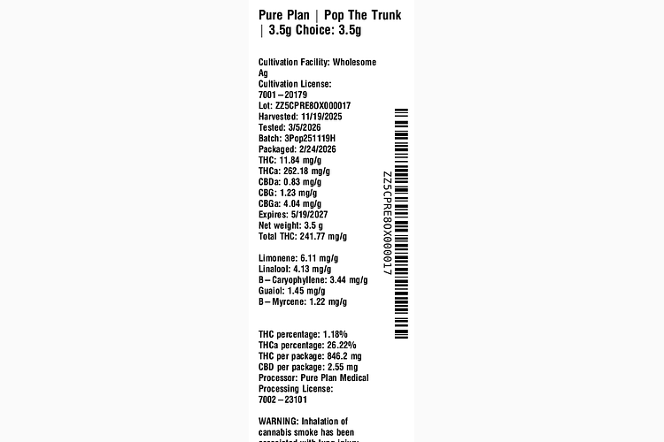 Pop The Trunk by Pure Plan