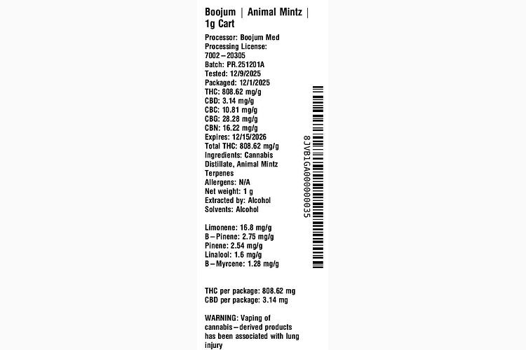 Animal Mintz by Boojum
