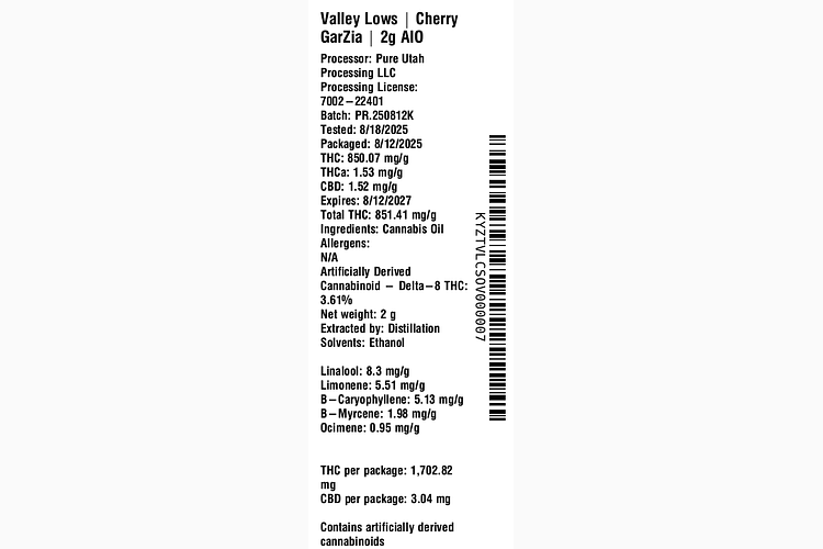 Cherry GarZia by Valley Lows