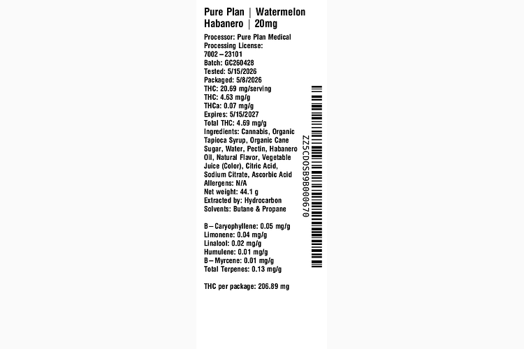 Watermelon Habanero by Pure Plan