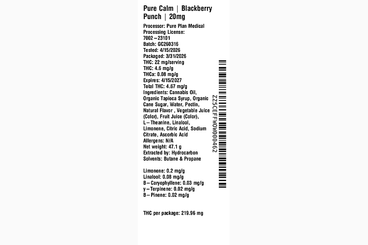Blackberry Punch by Pure Plan