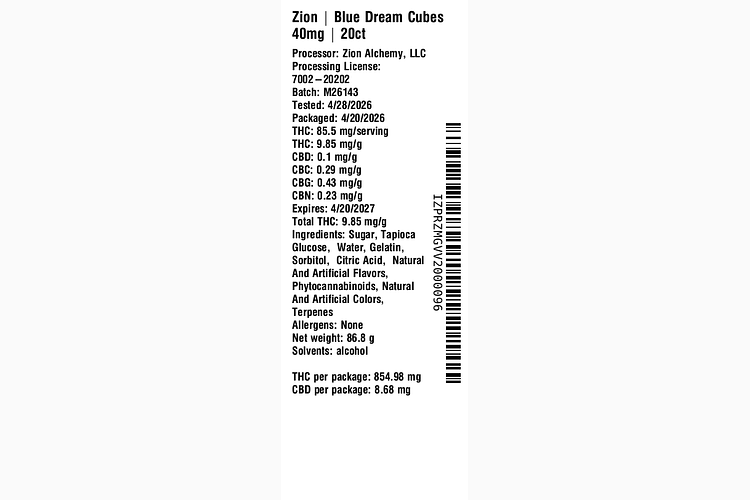 Blue Dream by Zion