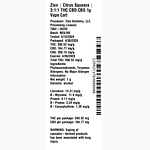 Citrus Squeeze | 3:1:1 THC:CBD:CBG 1g Vape Cart by Zion