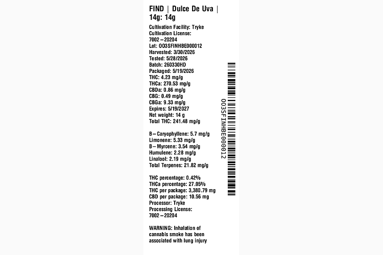 Dulce De Uva 14g by Find