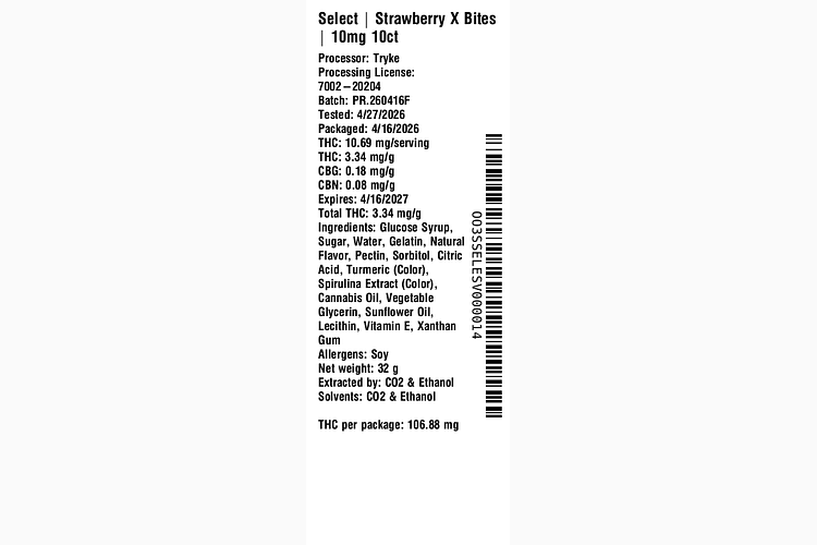 Strawberry X Bites by Select