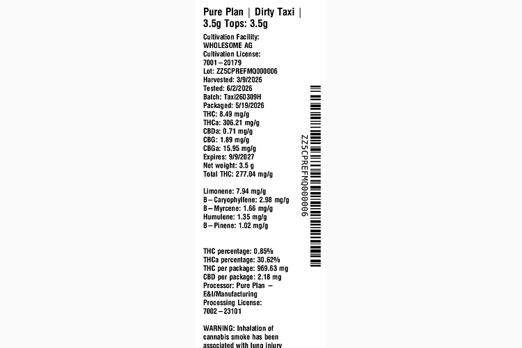 Dirty Taxi by Pure Plan
