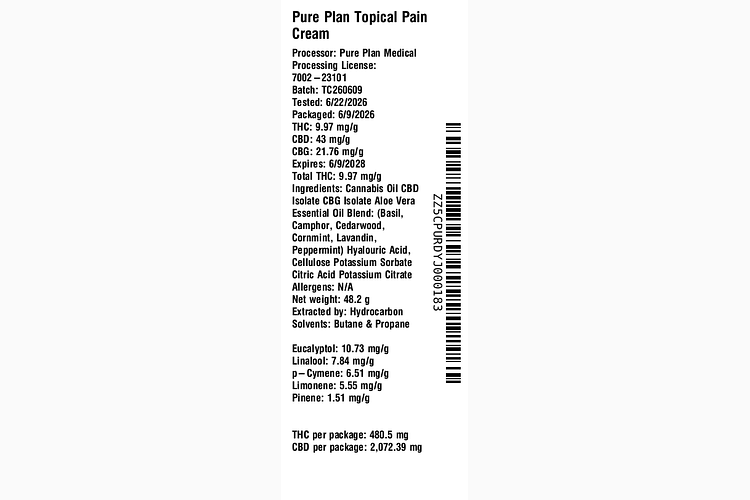 Pain Cream by Pure Plan