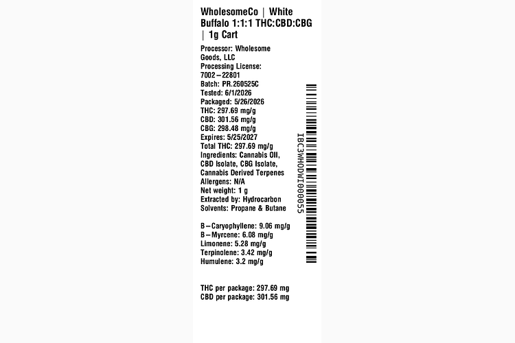 Energize - White Buffalo by WholesomeCo