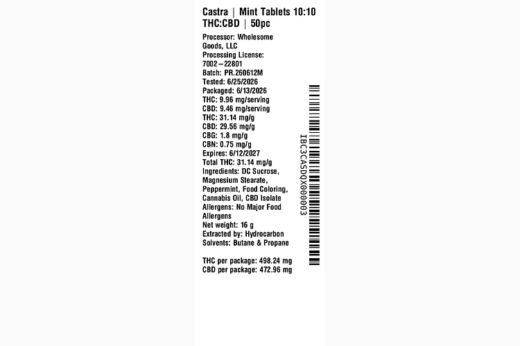 Mint Tablets by Castra