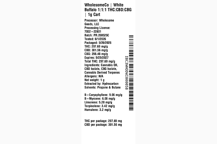 Energize - White Buffalo by WholesomeCo