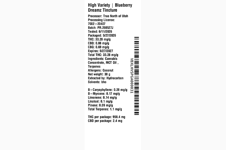 Blueberry Dreamz by High Variety
