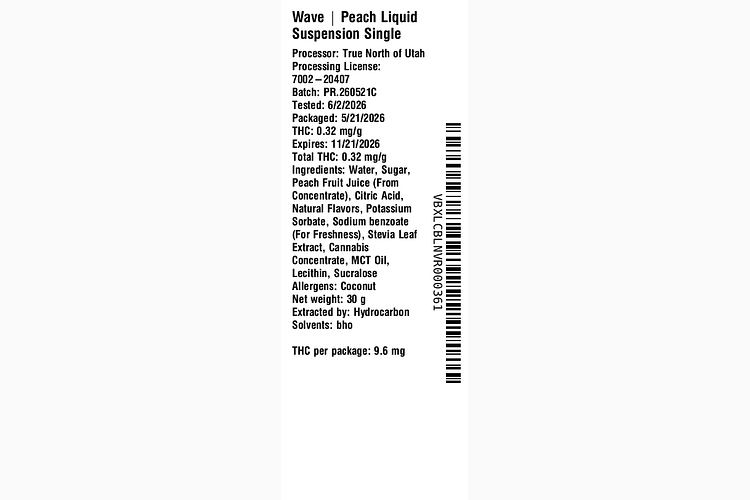 Peach Liquid Suspension by Wave