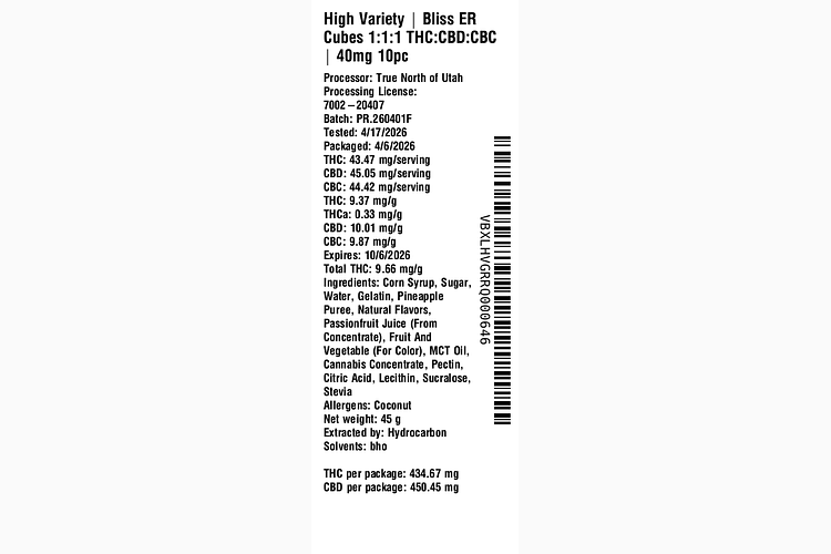 Bliss ER Cubes by High Variety