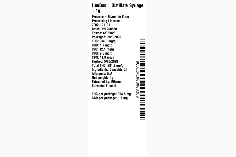 Distillate Syringe by HooDoo