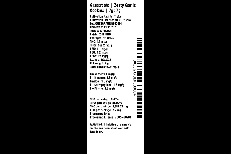Zesty Garlic Cookies by Grassroots