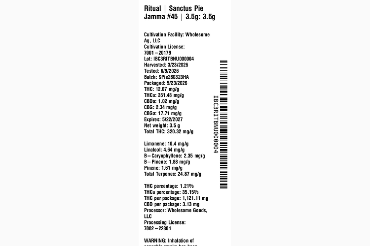 Sanctus Pie Jamma #45 by Ritual