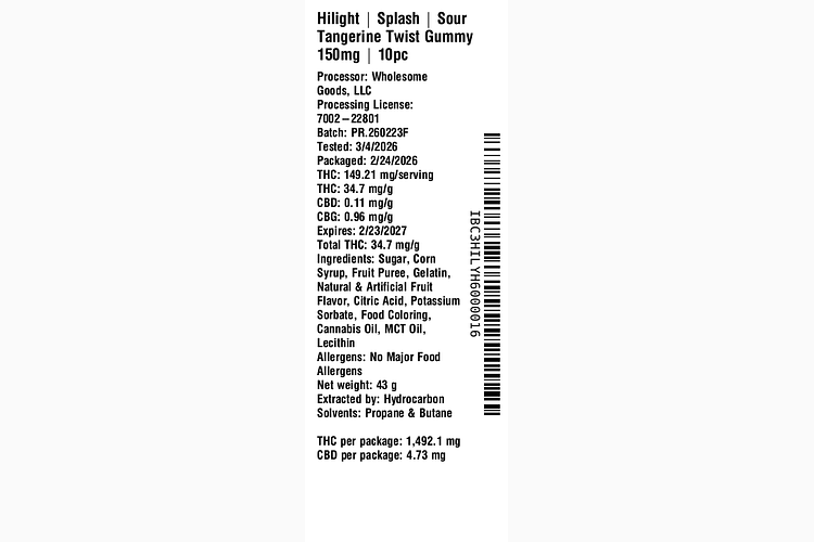 Splash - Sour Tangerine Twist by Hilight