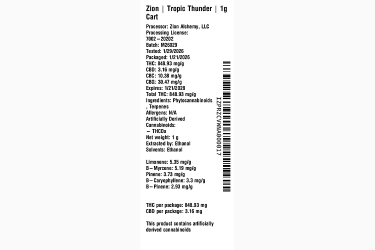 Tropic Thunder by Zion
