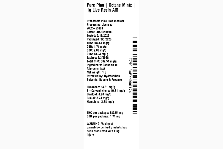 Octane Mintz by Pure Plan