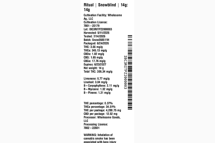 Snowblind | 14g by Ritual