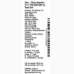 Citrus Squeeze | 3:1:1 THC:CBD:CBG by Zion