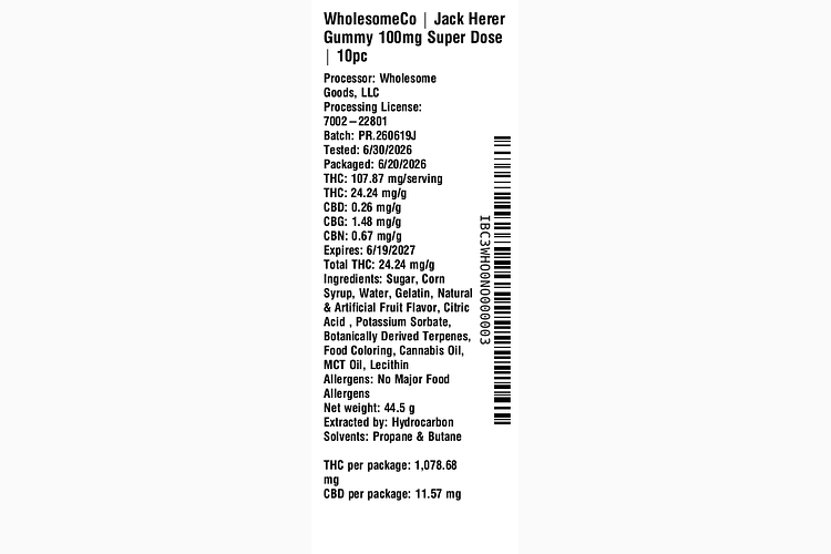 Jack Herer by WholesomeCo