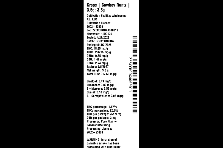Cowboy Runtz by Crops