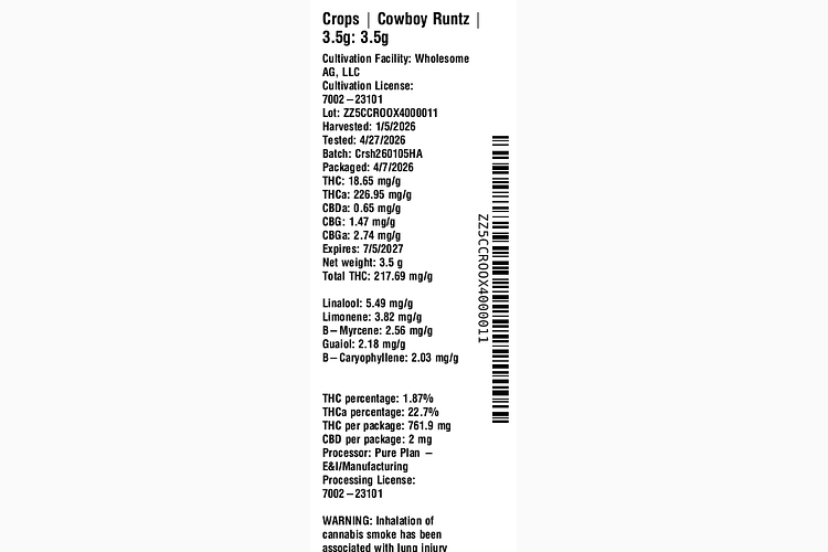 Cowboy Runtz by Crops