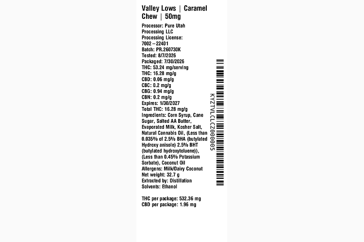 Caramel Chew by Valley Lows