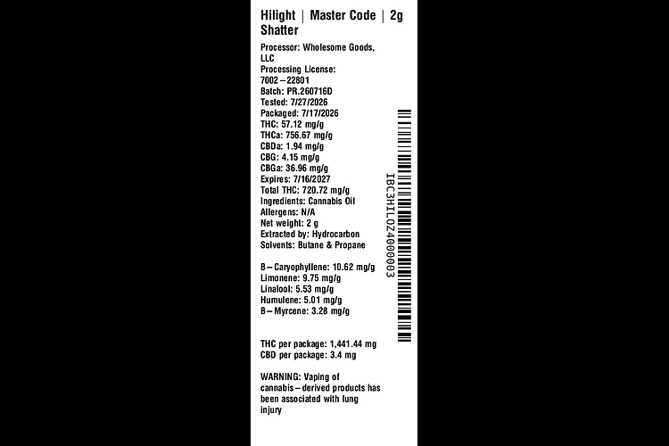 Master Code by Hilight