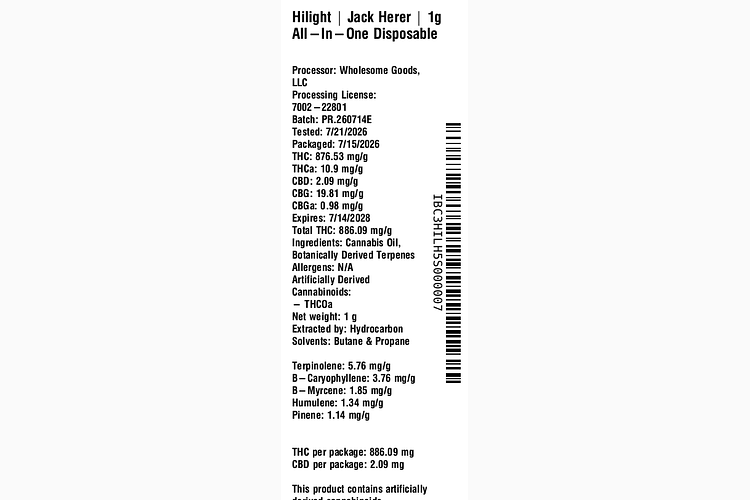 Jack Herer All-In-One by Hilight